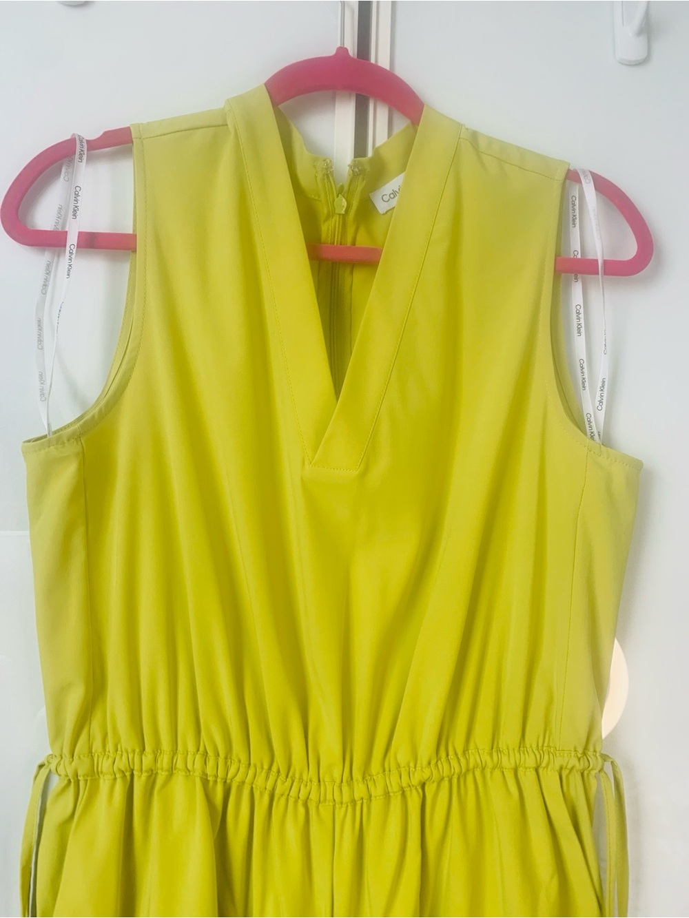 Calvin Klein Strapless Lime-Chartreuse Maxi Dress - Picture 5 of 10